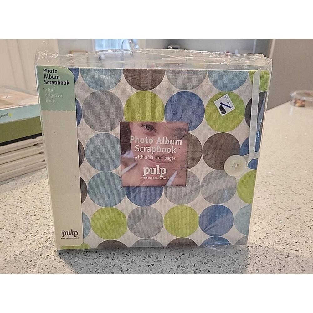 Pulp Photo Album Scrapbook 40 Acid Free Heavyweight Pages Blank NEW In Package